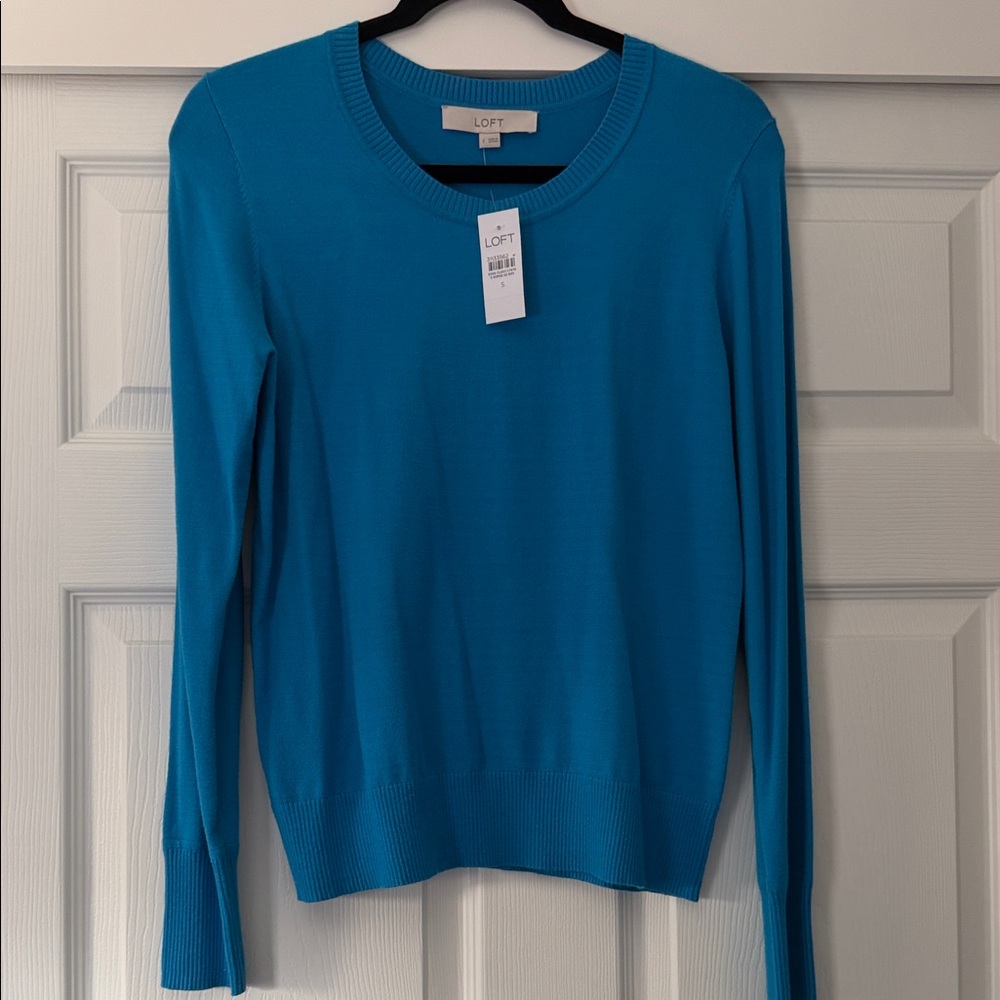 LOFT Vibrant Blue Knit Top